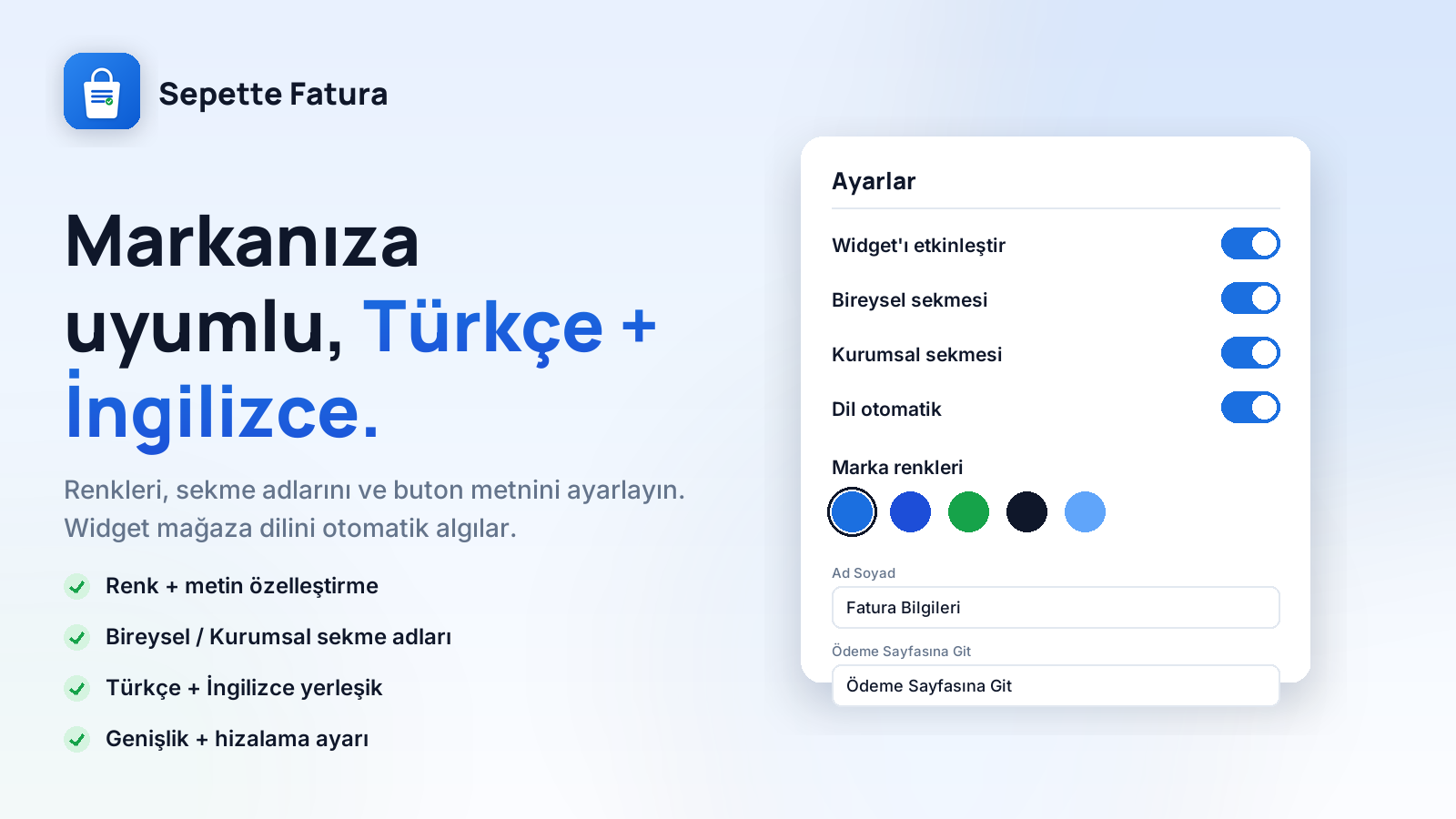 Markaya uyumlu özelleştirme